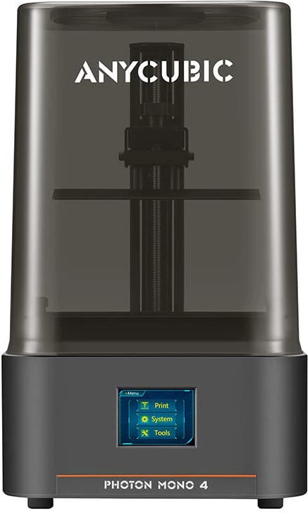 Printer 3D Anycubic Photon Mono 4, LCD, 10K, Hapësirë pune 153.4x87x165 mm, E zezë