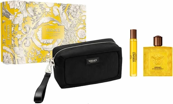 Eau de Parfum për meshkuj Versace Eros Energy, set 3 copë, 100ml