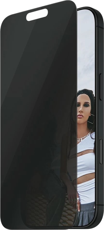 Mbështjellës ekrani PanzerGlass SAFE Privacy për iPhone 16 Pro Max, transparent