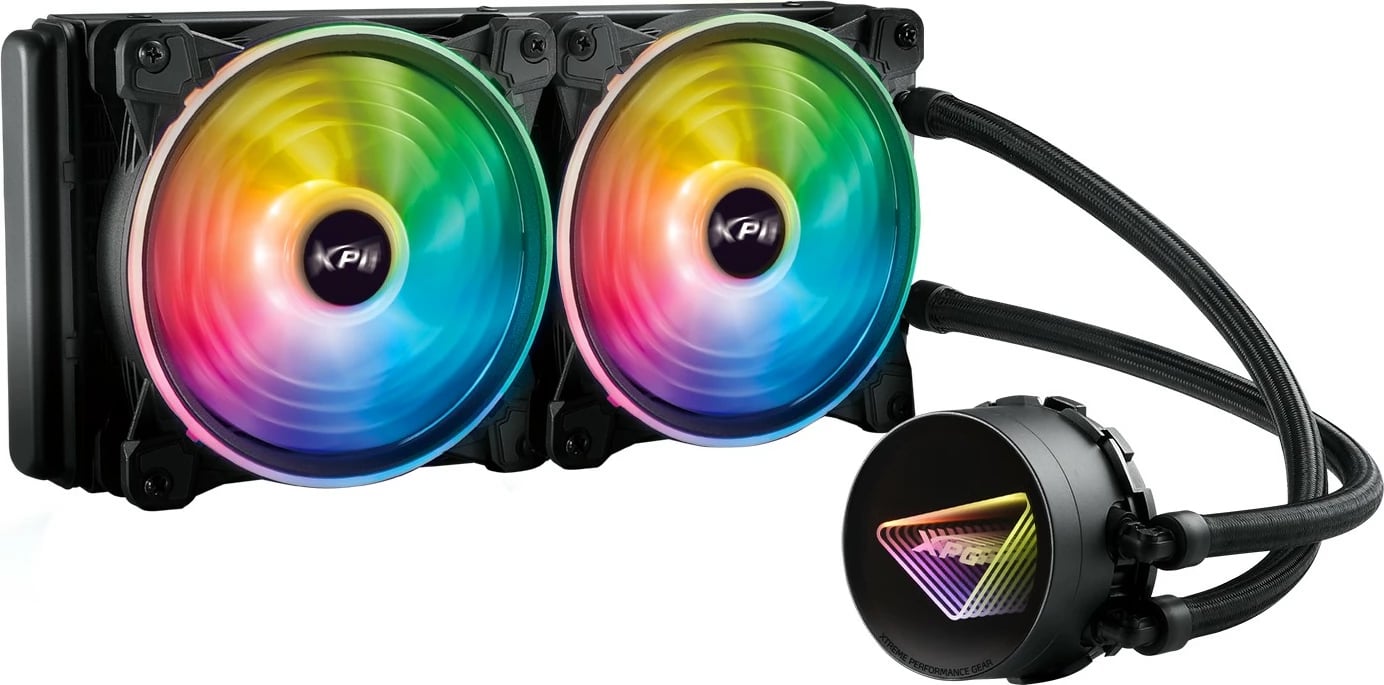 Ftohës me lëng ADATA XPG LEVANTE X 240 RGB, 2x120mm, i zi