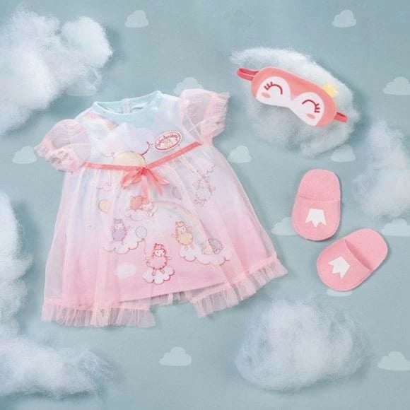 Set rrobash për kukull Baby Annabell, Zapf, 43 cm, rozë/azure