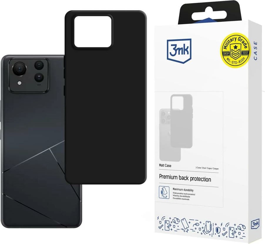 Mbështjellës 3mk Matt Case për Asus Zenfone 11 Ultra, i zi