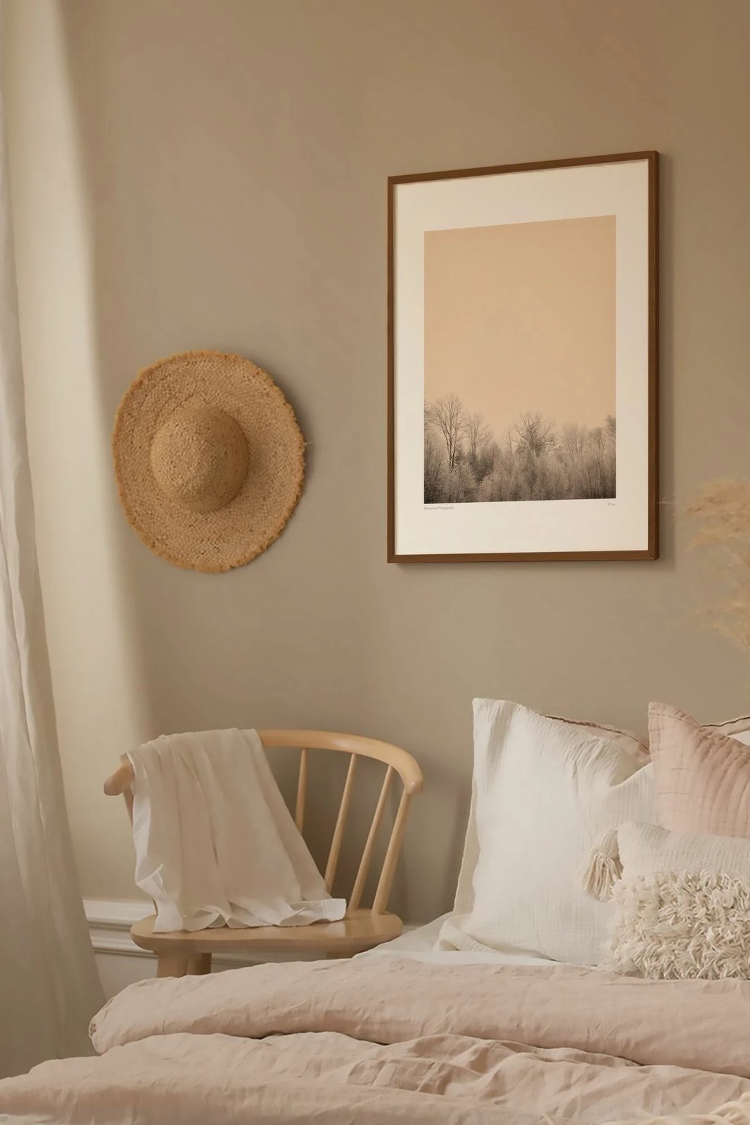 Pikturë dekorative me kornizë, Wallity, Lmnmdlkahve24, shumëngjyrëshe, 33x48cm