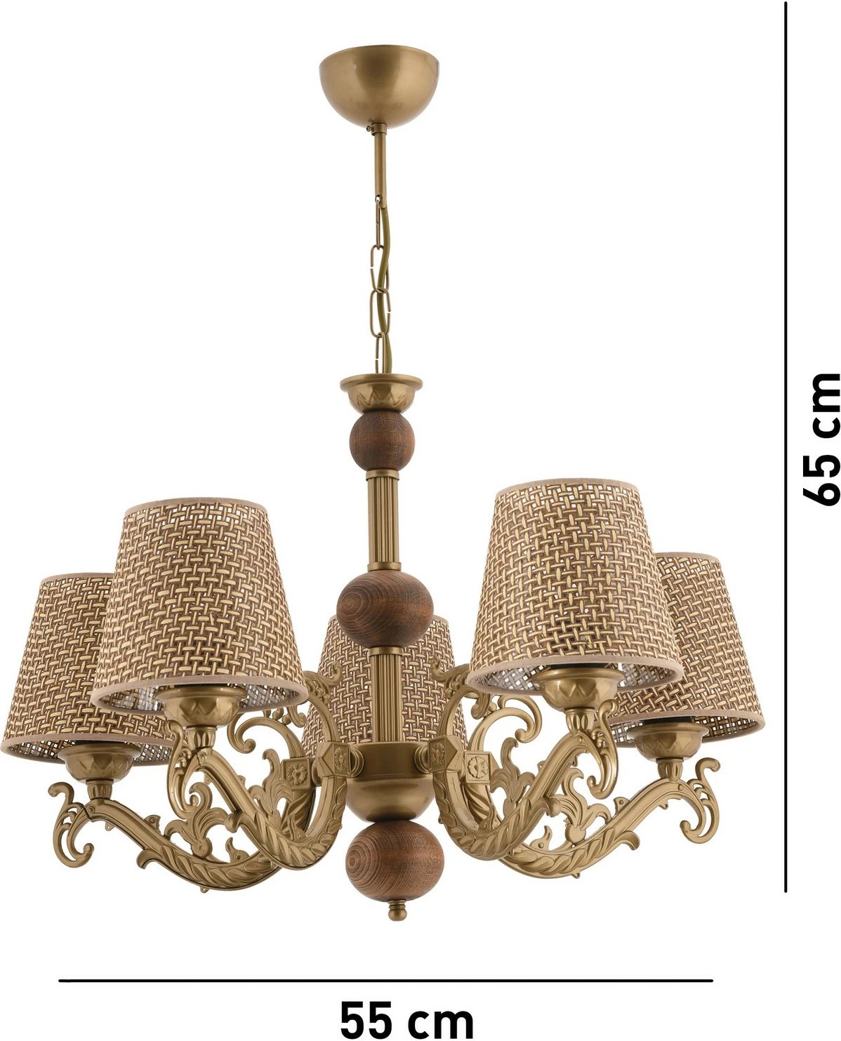 Llambadar Opviq Fiona Hazeran, ari, e bardhë, natyrale