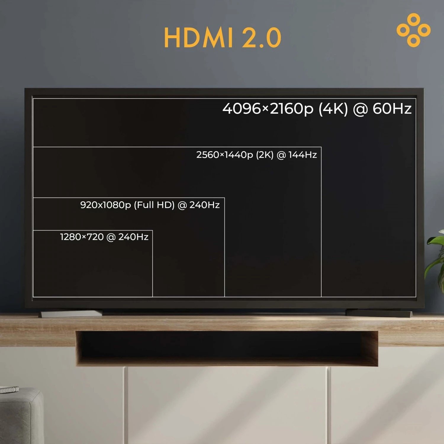 Kabull HDMI Claroc 2.0 AOC 4K@60Hz, 20m