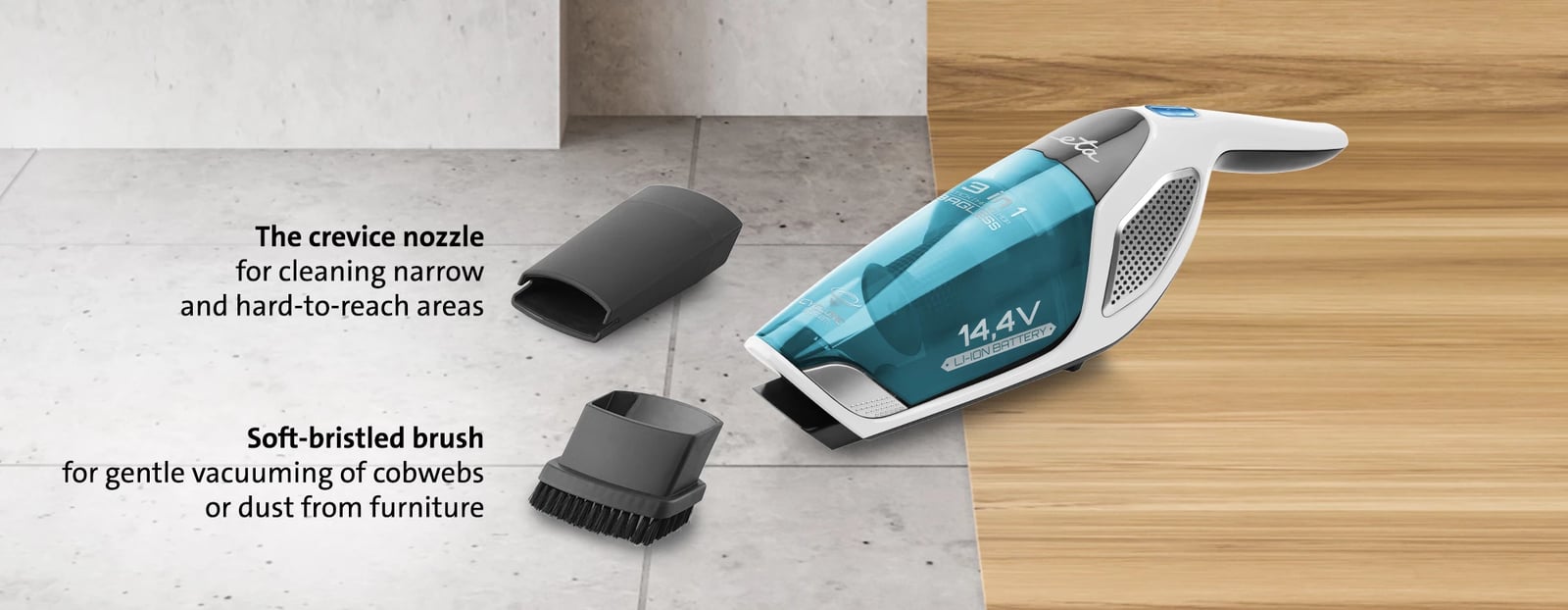 Fshesë Me Bateri Eta Dasty AquaPlus ETA344790010