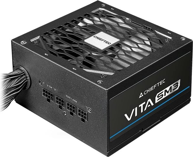 Furnizues energjie ATX, Chieftec, BPX-650-C VITA SM3, 650W, ATX 3.1, 80 PLUS Bronze, semi-modular, PCIe Gen5 16-pin, e zezë