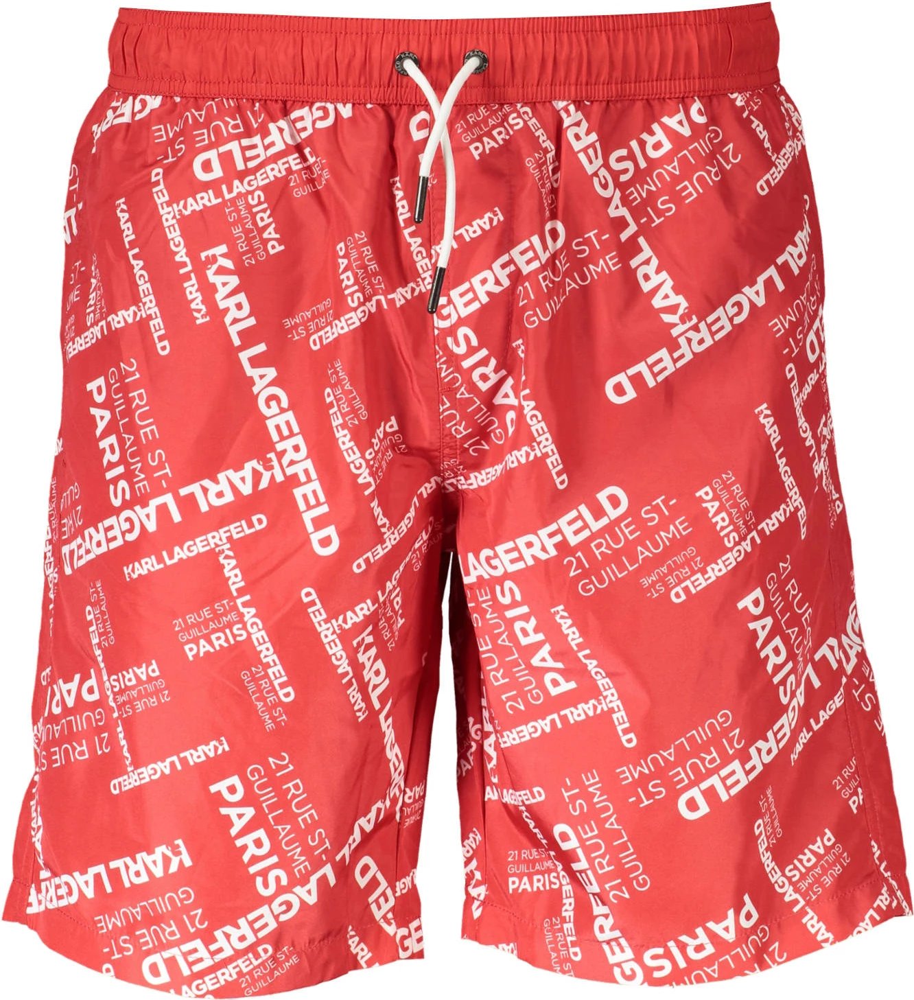 Shorce plazhi për meshkuj KARL LAGERFELD BEACHWEAR, të kuqe