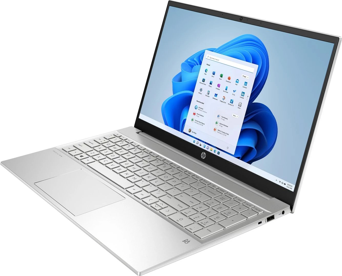 Laptop HP Pavilion 15-eh1318nw, 15.6", AMD Ryzen 7, 24GB RAM, 512GB SSD, AMD Radeon Graphics, i argjendtë