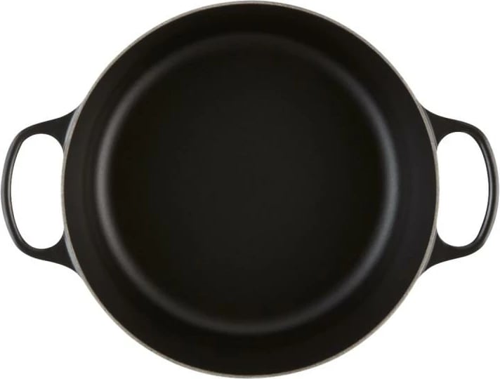 Kaserolë gize rrethore Le Creuset Signature, 26 cm, e zezë, 21177260000430