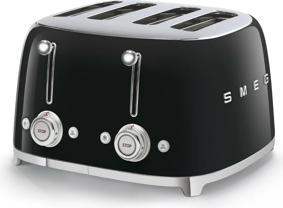 Toster Smeg TSF03BLEU, 4 feta, 2000W, 6 nivele, ngjyrë e zezë