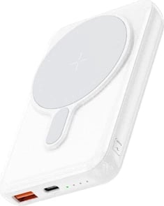 Power Bank Magnetik Remax RPP-85 22.5W, 10000 mAh, e bardhë