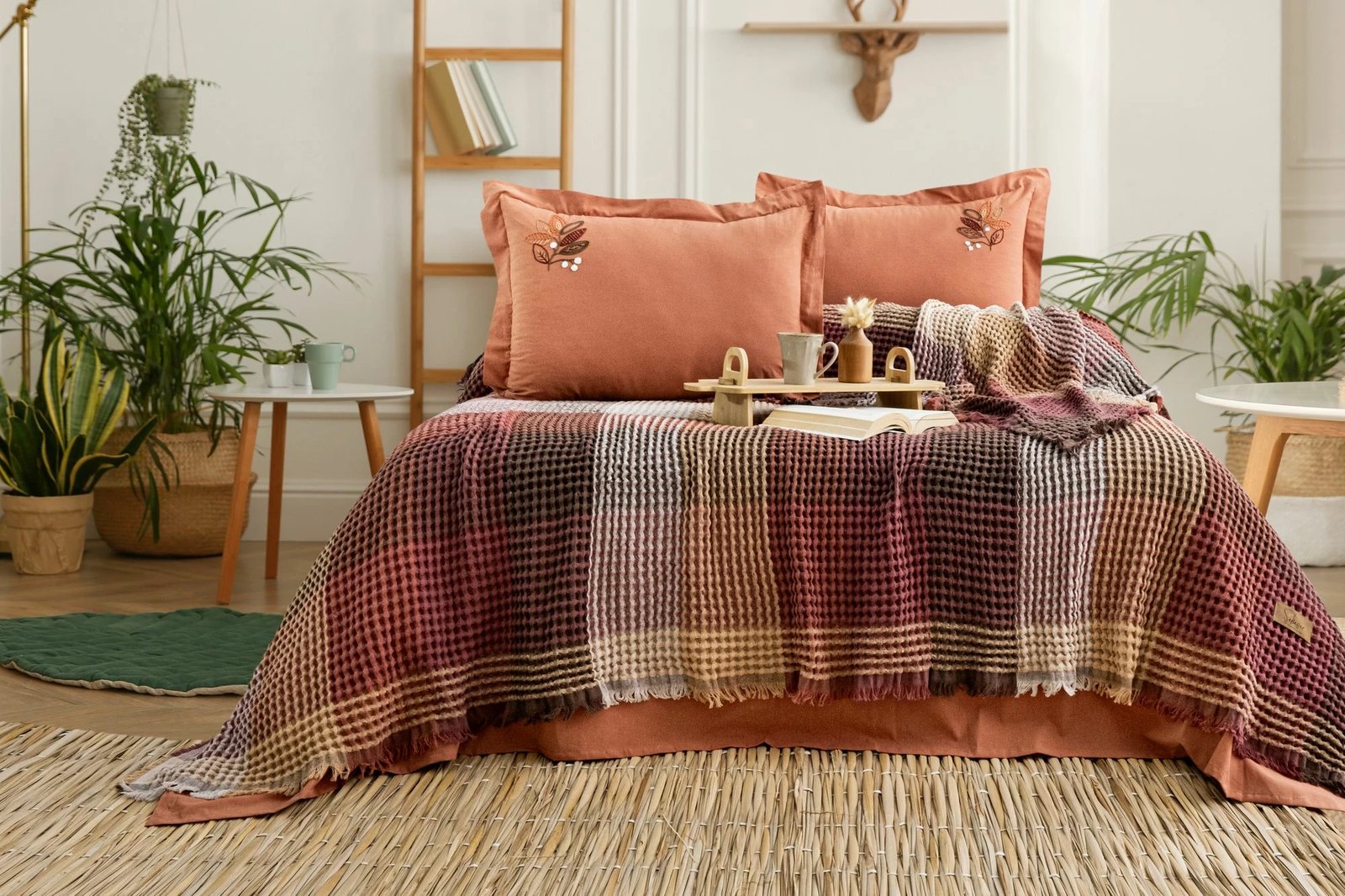 Set piké dopio Floransa, ngjyrë tullë e kuqe