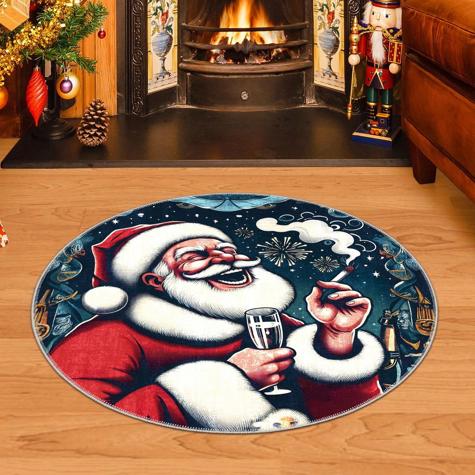 Qilim i rrumbullakët, shumëngjyrësh, Conceptum Hypnose, Woobtny0517, 100x100cm