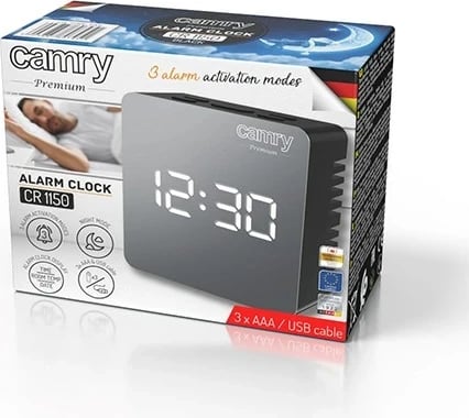 Orë alarmi Adler CAMRY CR 1150b me ekran LED, e zezë