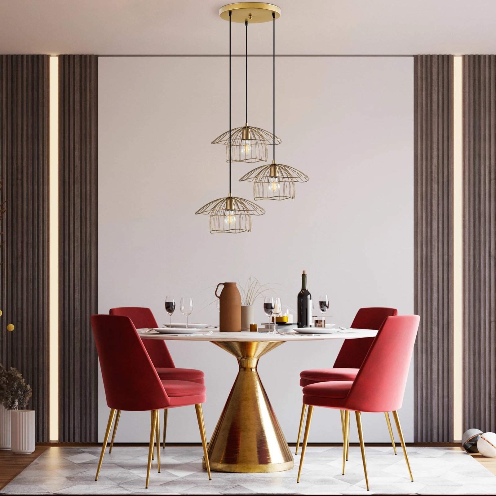 Llambë tavani Opviq, Mantar - 6503 - S - 1, ngjyrë ari