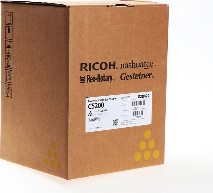 Toner, Ricoh, C5200 828427, rendiment 24000 faqe, standard, verdhë