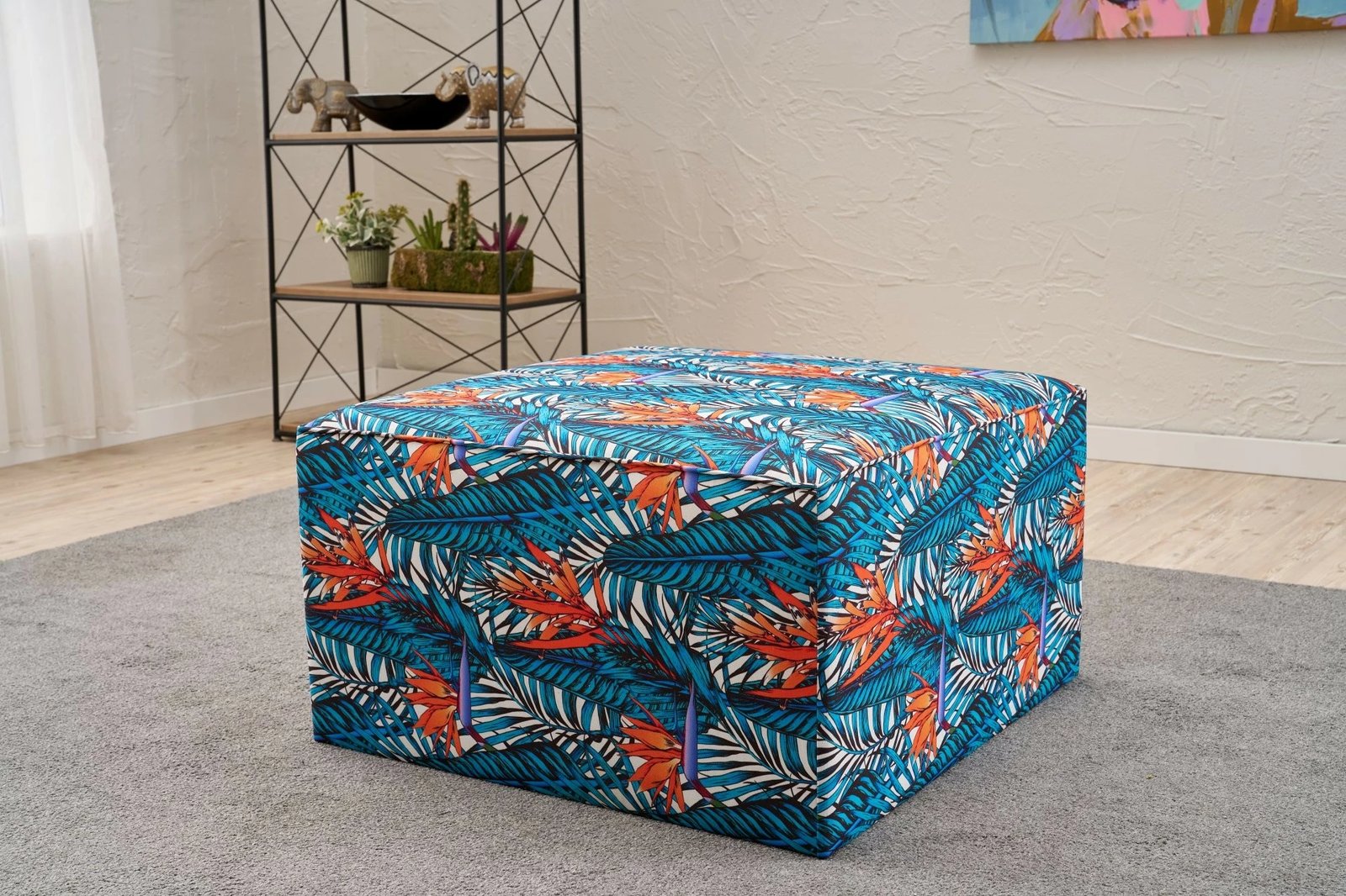 Puf Atelier del Sofa, ngjyrë kaltër, Kozan