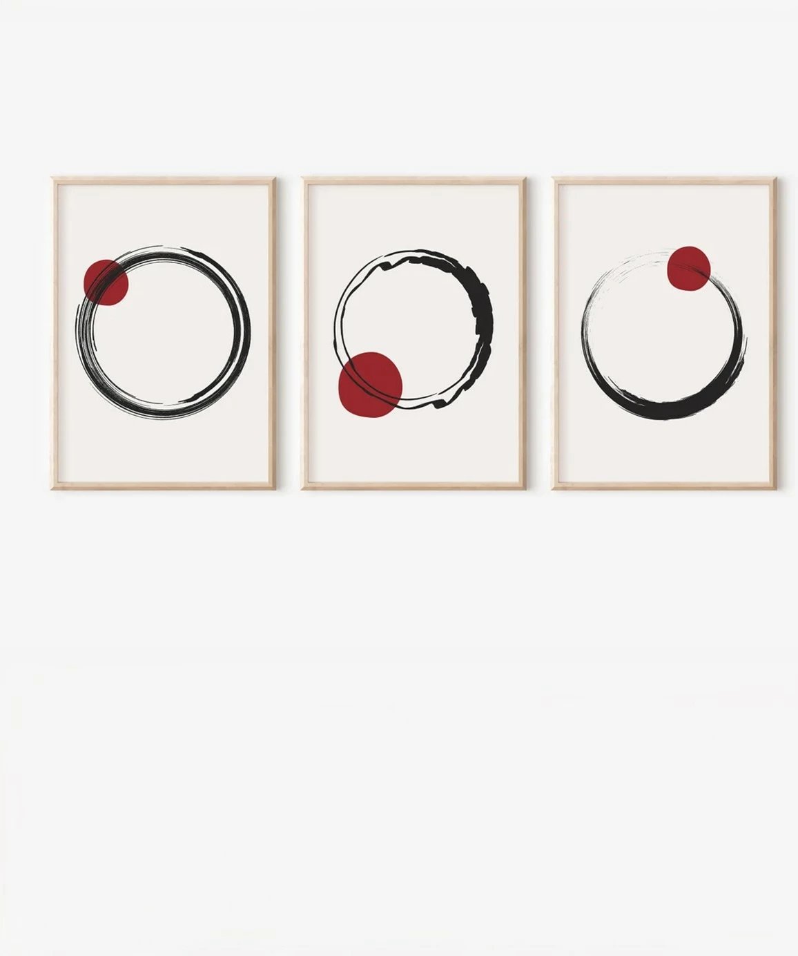 Pikturë dekorative me kornizë (3 copë), Wallity, 3Dartsohoset57