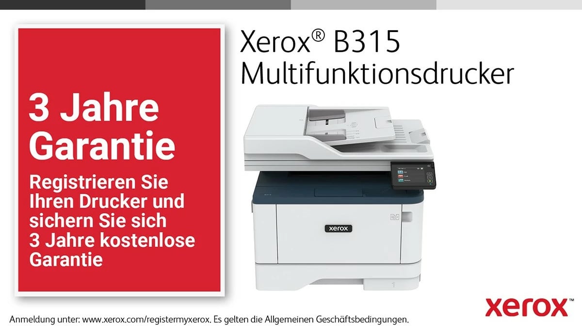 Printer multifunksional Xerox B315, laser, mono, wireless, duplex, 2 kaseta, 350 fletë, A4, blu/bardhë Printer multifunksional Xerox B315, laser, mono, wireless, duplex, 2 kaseta, 350 fletë, A4, blu/bardhë