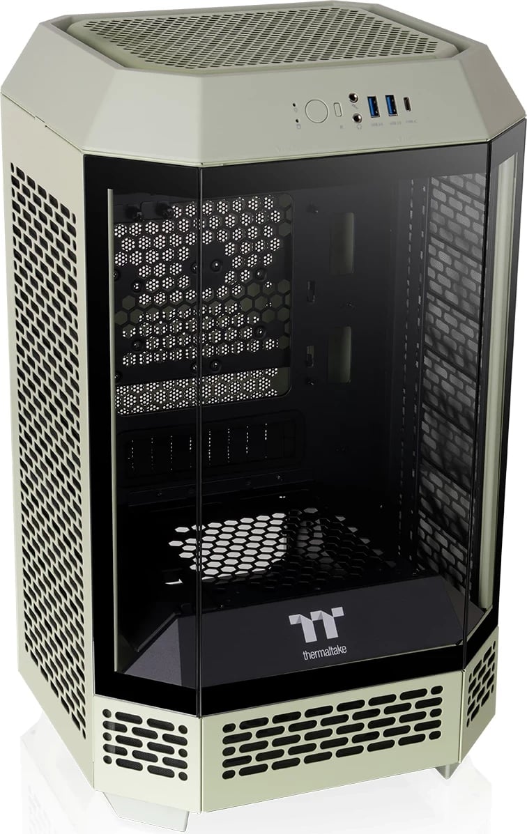 Kasë Thermaltake The Tower 250 TG, Mini Tower, Matcha Green