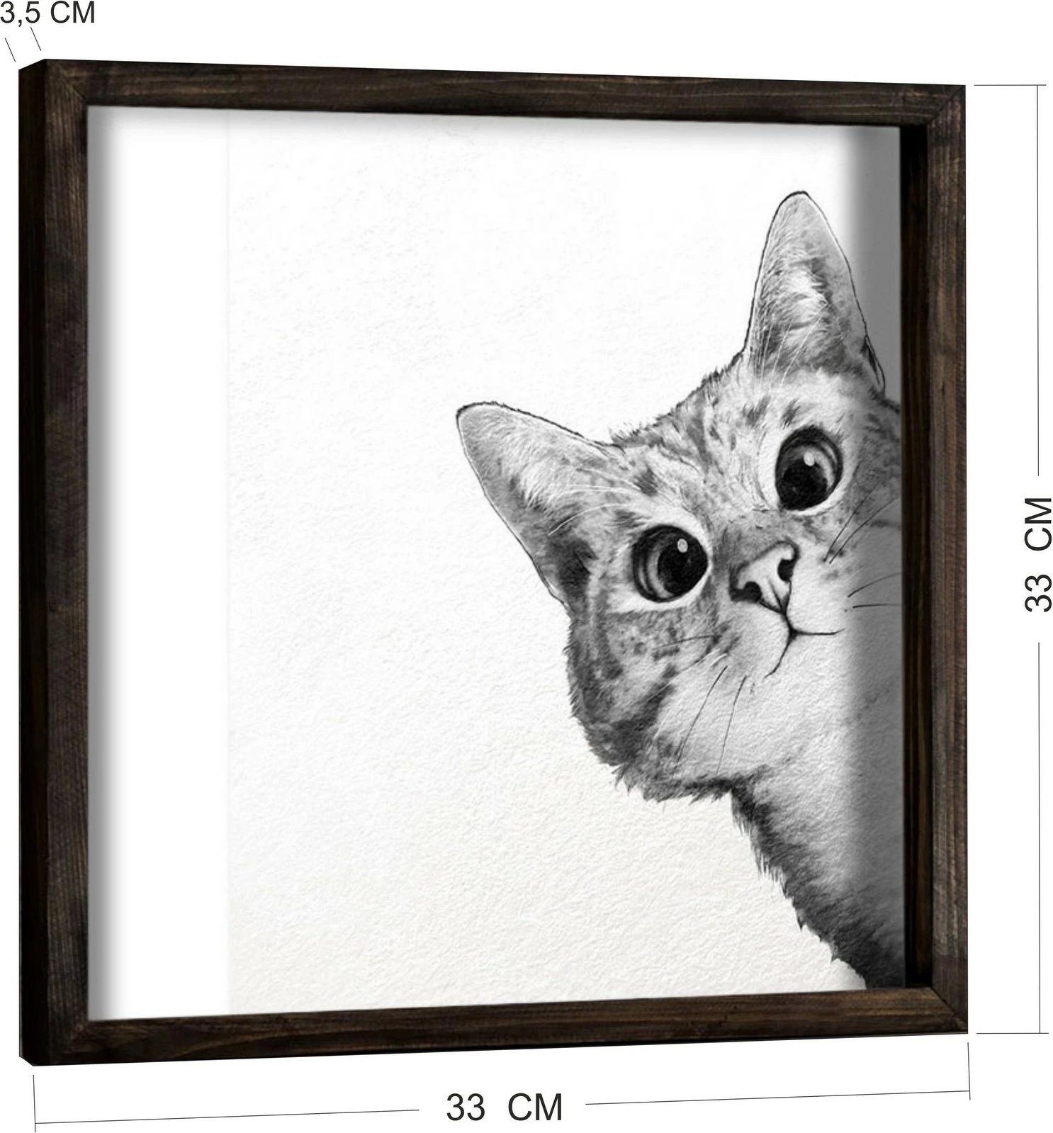 Pikturë dekorative me kornizë MDF, Wallity, KZM222