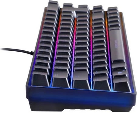 Tastierë gaming Deltaco DK240 mini 60%, RGB, USB, e zezë