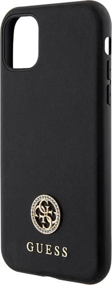 Mbështjellës Guess 4G Strass Metal Logo për iPhone 11 / XR 6.1", i zi Mbështjellës Guess 4G Strass Metal Logo për iPhone 11 / XR 6.1", i zi