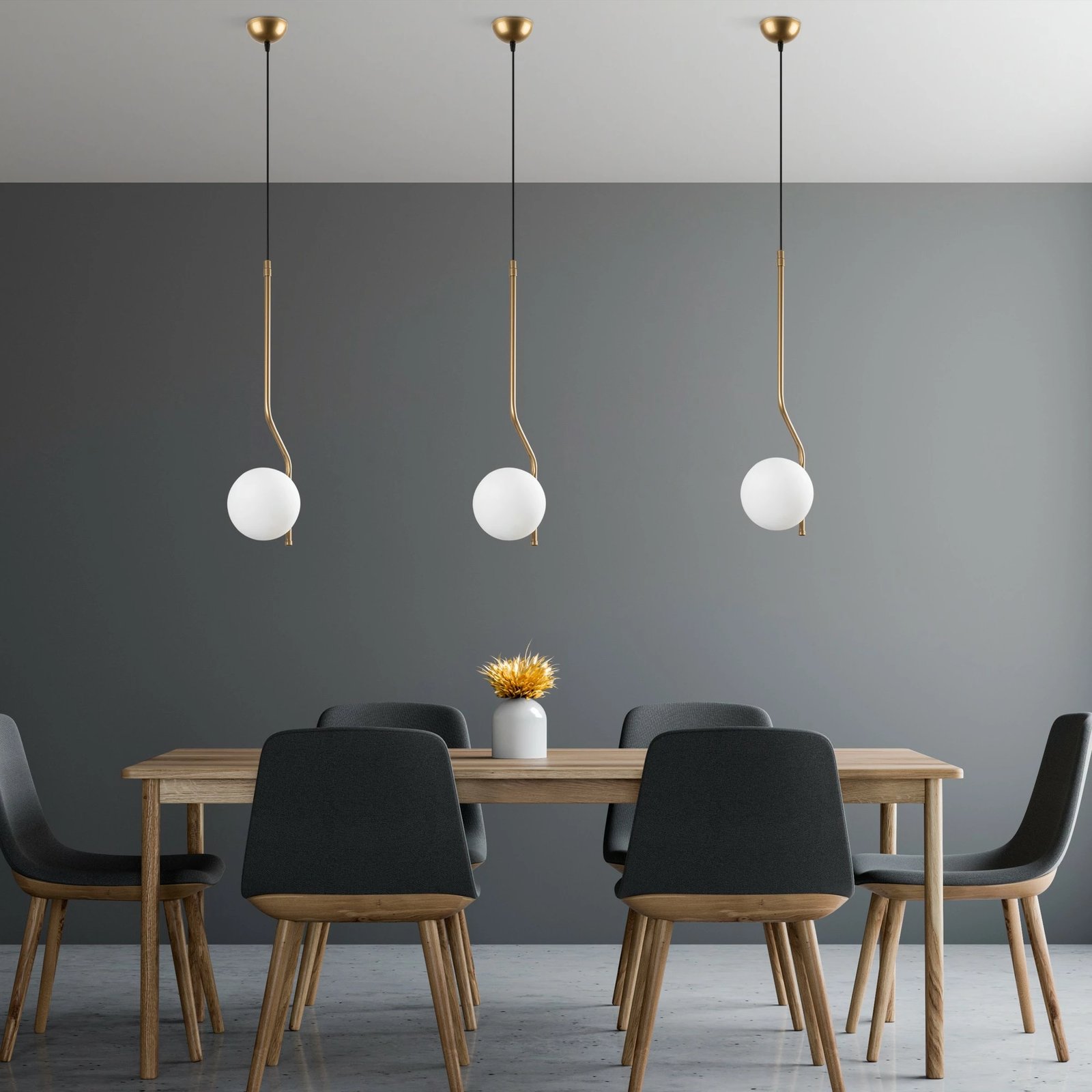 Llambë tavani Opviq Tulıp, ngjyrë ari, 70-100cm Llambë tavani Opviq Tulıp, ngjyrë ari, 70-100cm