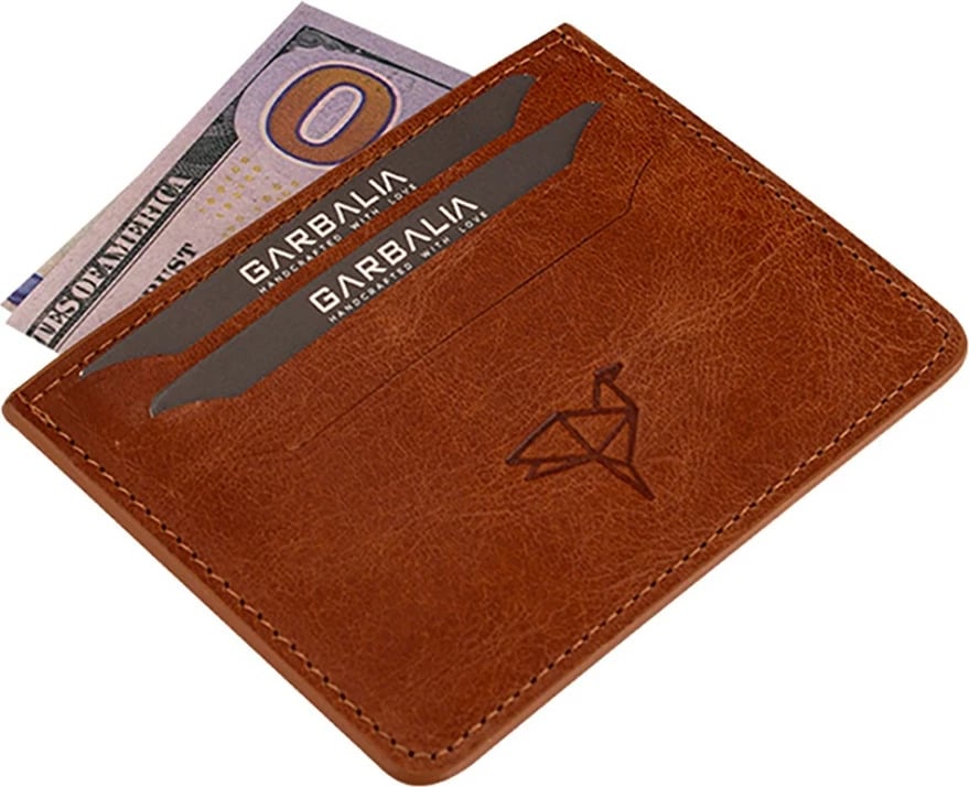 Portofol uniseks, lëkurë natyrale, ngjyrë kafe e hapur, Zoozie Bags, Walteriacrazy