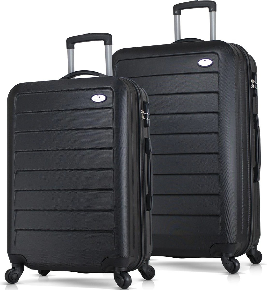 Set valixhesh (2 copë), ngjyrë e zezë, Zoozie Bags, 8107