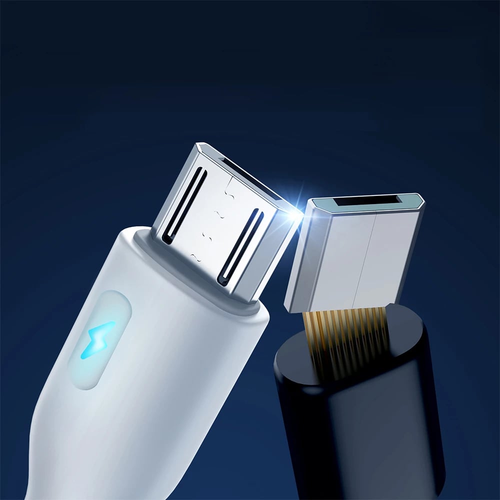 Kabllo Joyroom Premium Series A13, USB-A në micro USB, 2m, 2.4A, Bardhë