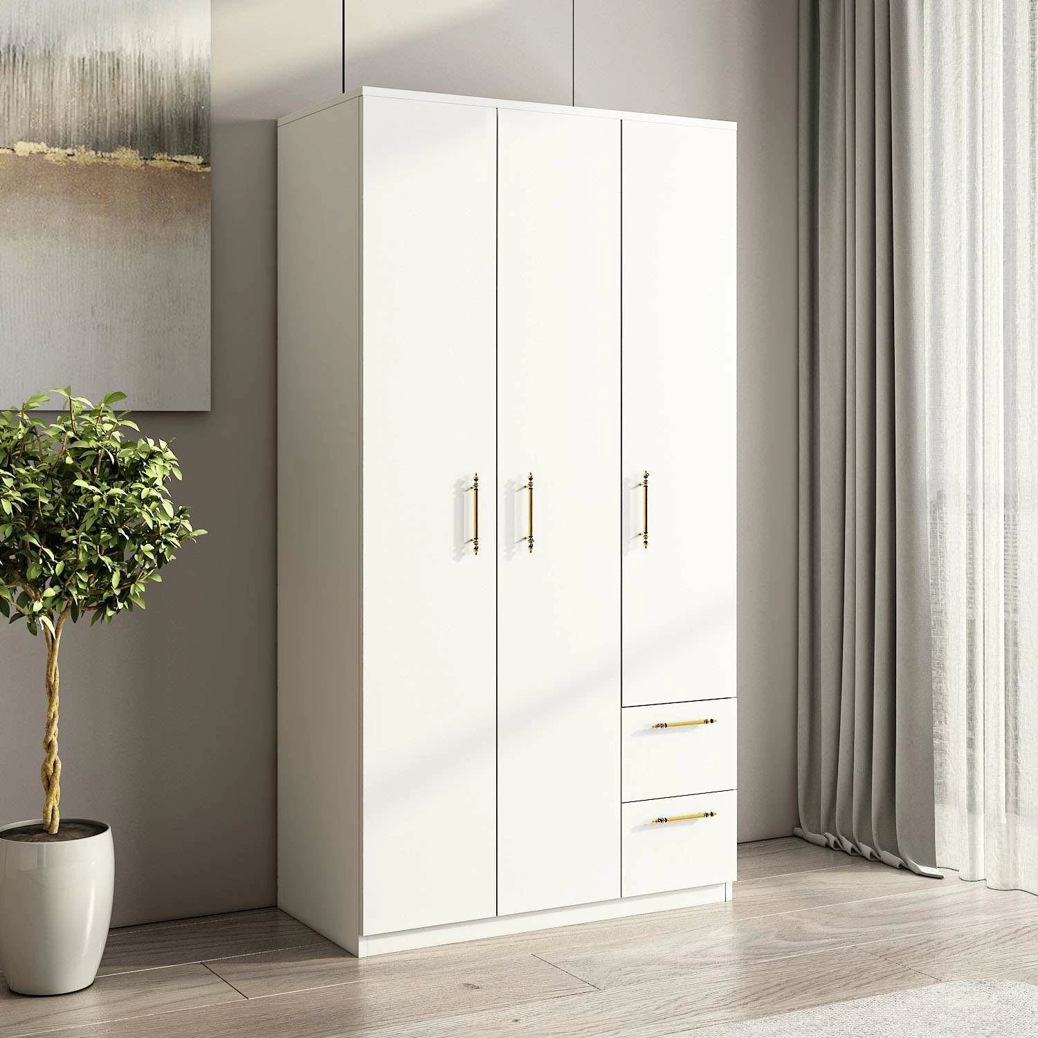 Dollap Skye Decor, ngjyrë e bardhë, Merlin