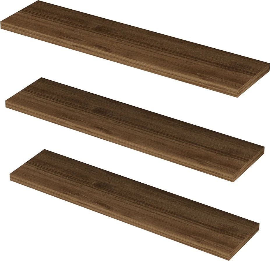 Raft muri Hanah Home, ngjyrë arre, set prej 3 copash Raft muri Hanah Home, ngjyrë arre, set prej 3 copash