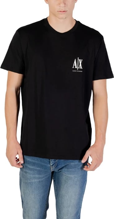 Maicë Armani Exchange për meshkuj, e zezë