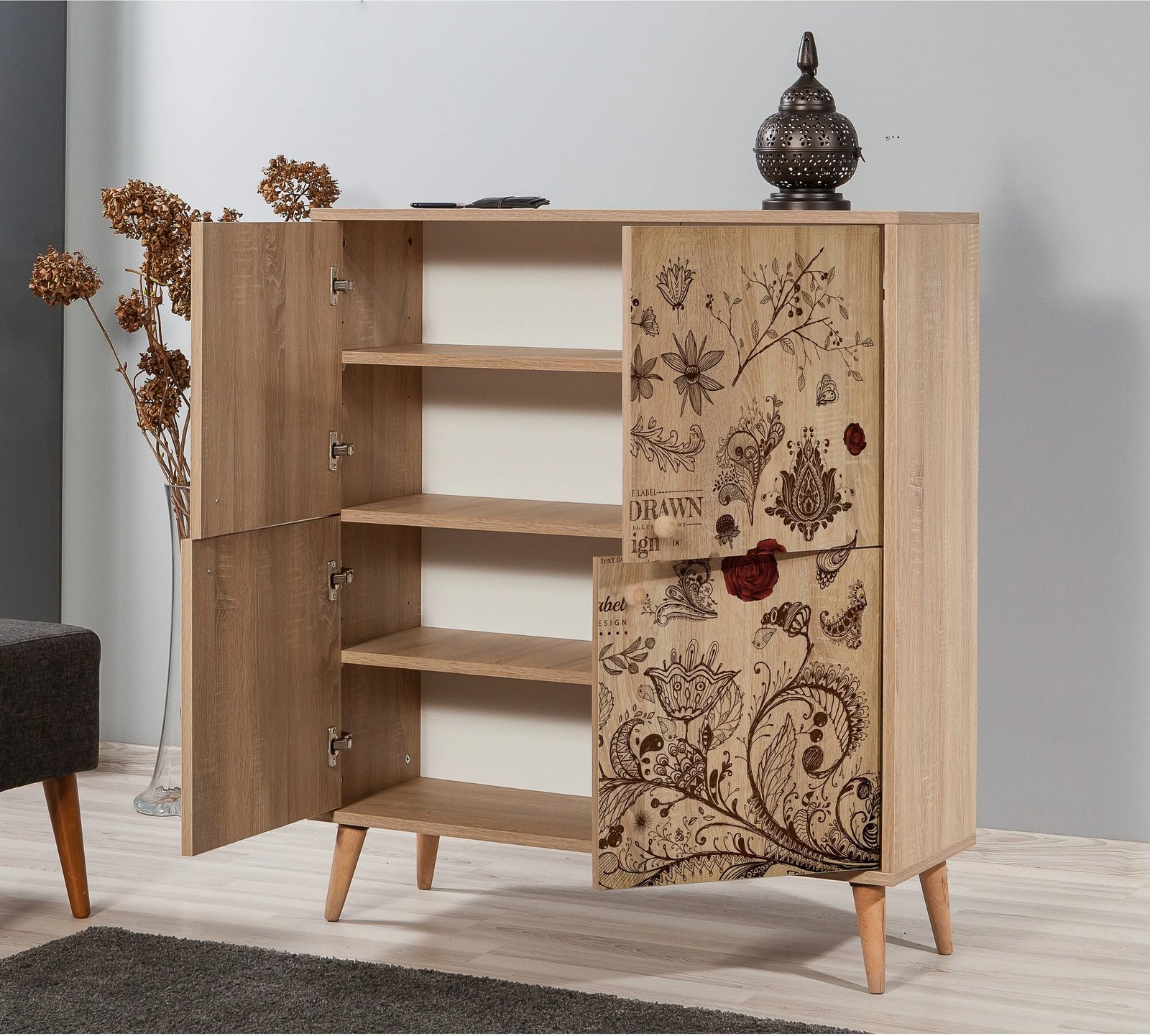 Dollap shumëfunksional, ngjyrë lisi Sonoma, Multilux-731