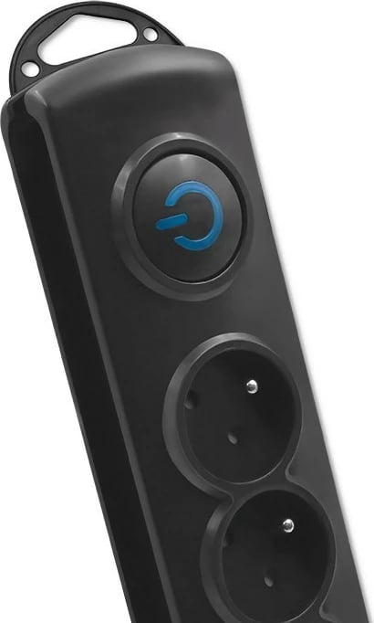 Prizë mbrojtëse Qoltec 50114 me 8 dalje, 3m, e zezë Prizë mbrojtëse Qoltec 50114 me 8 dalje, 3m, e zezë