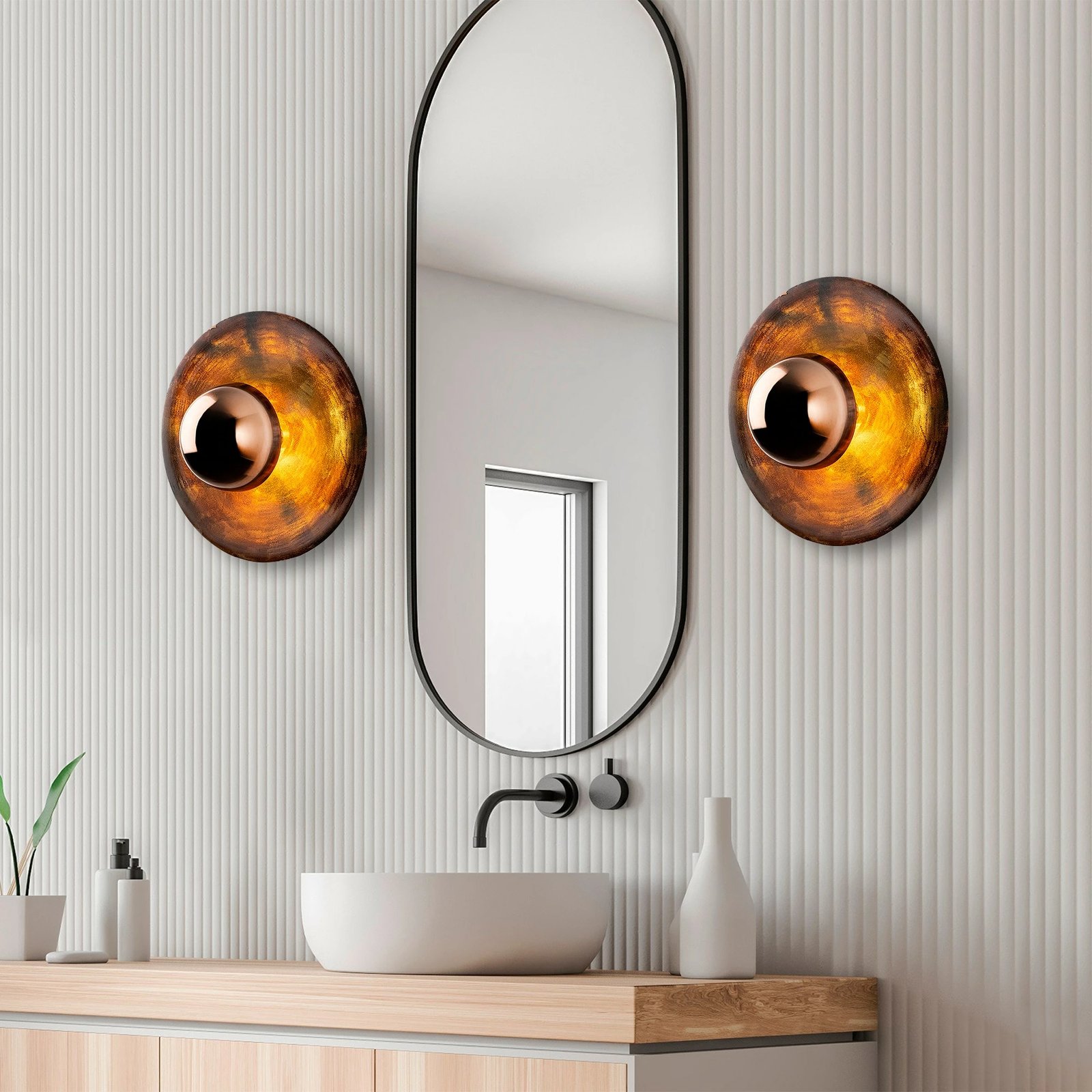 Llambë muri Opviq, ngjyrë bakri, Kurt - 13352