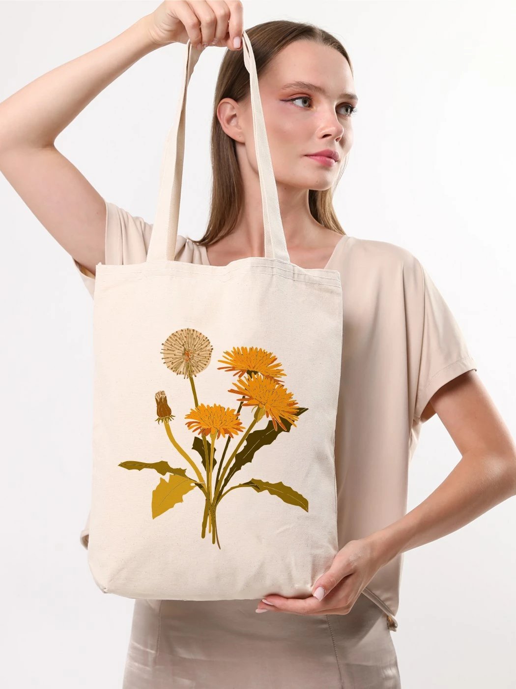 Qese tote Zoozie Bags, 1981, ngjyrë krem