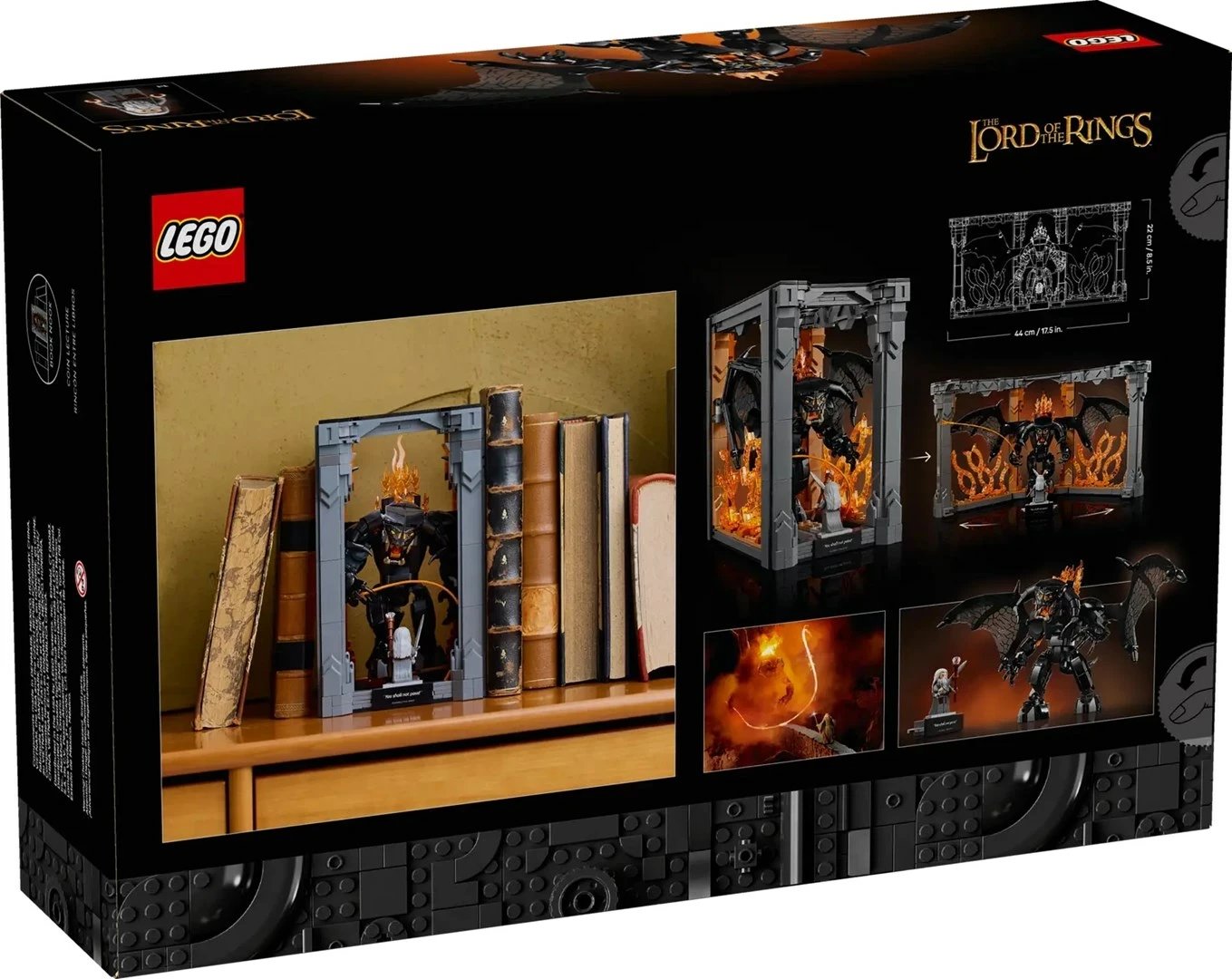 Set LEGO ICONS Lord of the Rings Balrog Book Nook, 10367, për të rritur, 1 minifigurë Set LEGO ICONS Lord of the Rings Balrog Book Nook, 10367, për të rritur, 1 minifigurë