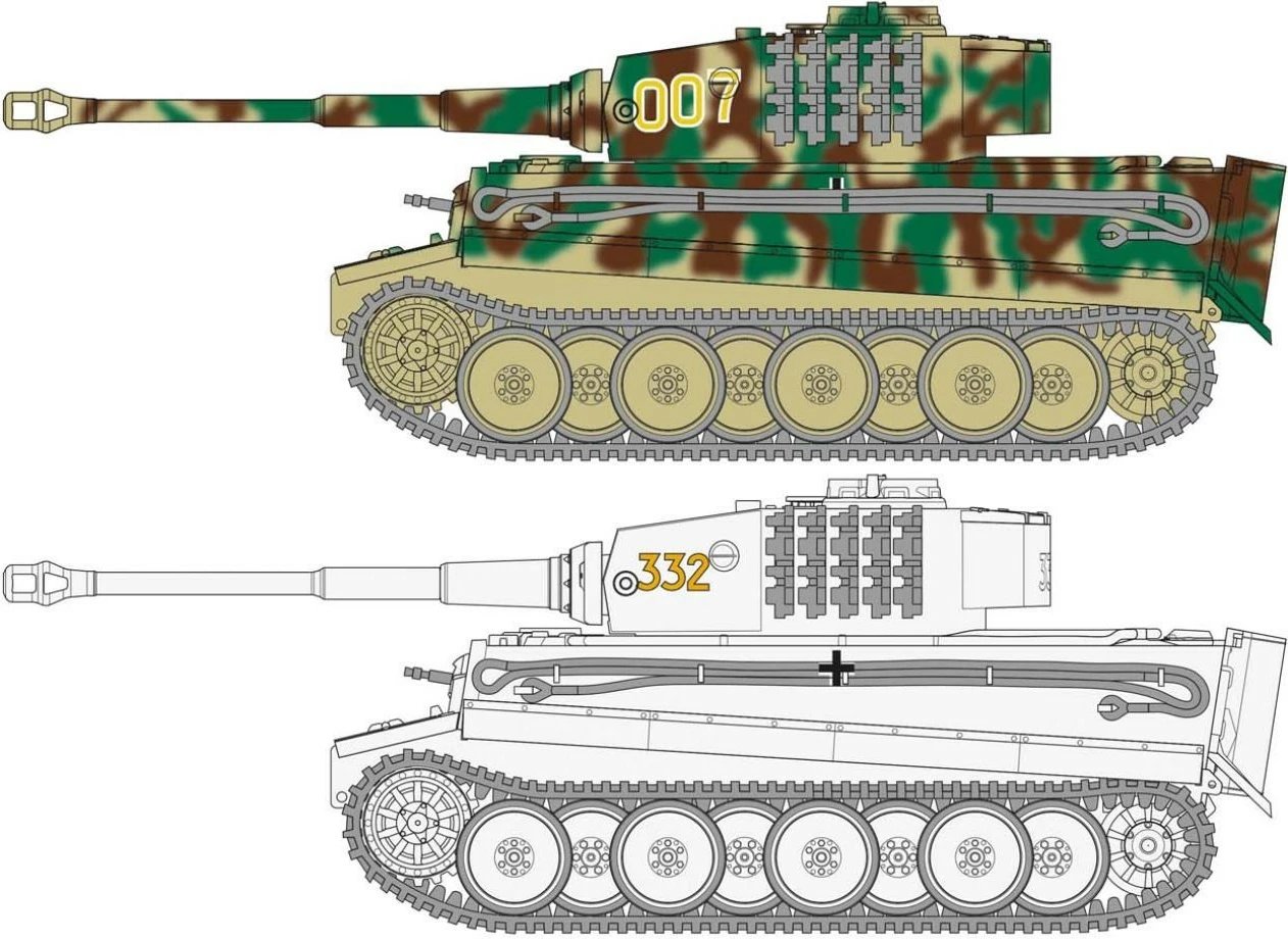 Model plastik për montim Airfix Tiger 1, 1:72, 84 pjesë