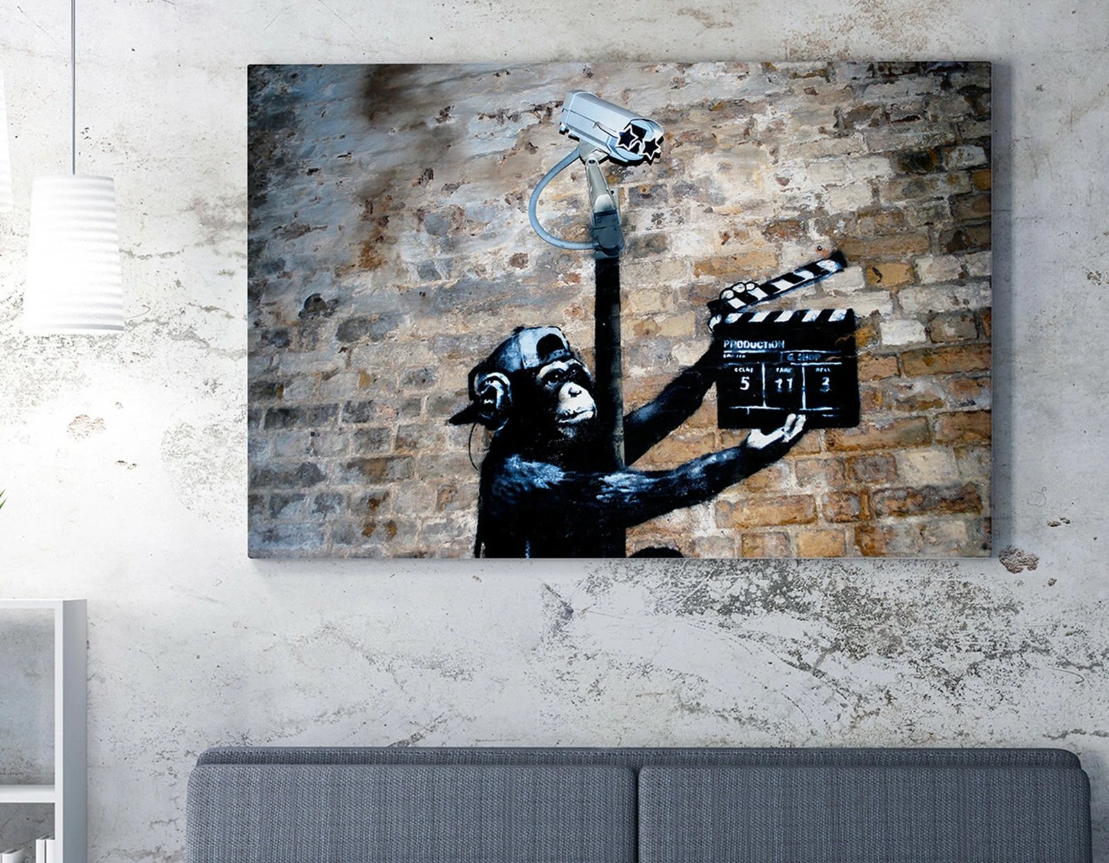 Pikturë dekorative në kanavacë, shumëngjyrëshe, Banksy, WY43, 70x100cm