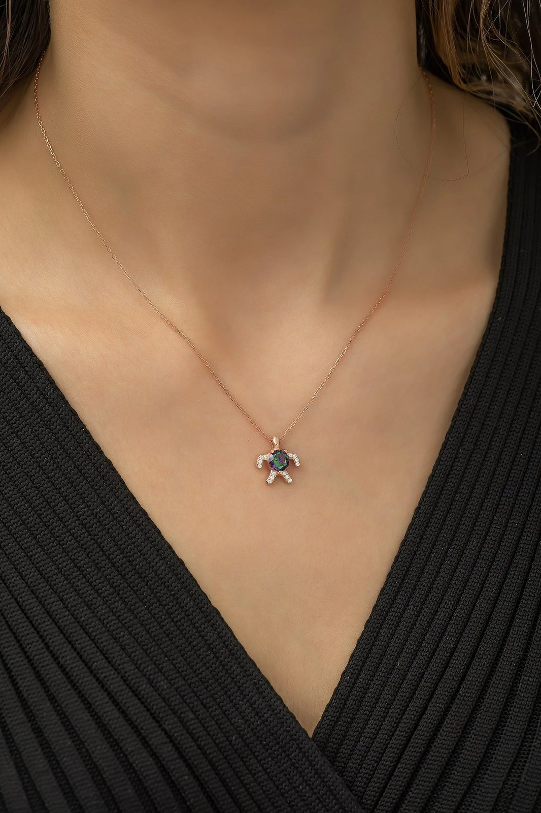 Vathë argjendi Jumeon, ngjyrë rozë ari, TRDYL650