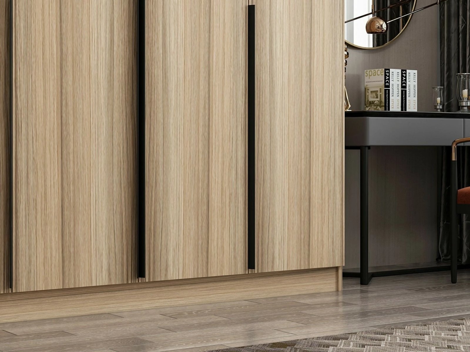 Dollap për dhomë gjumi, ngjyrë lisi, Skye Decor Kale Plus - 7796