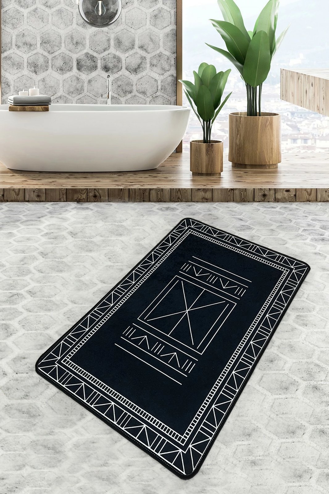 Tapet banje Mijölnir, Vansiya, shumëngjyrësh, 80x100cm