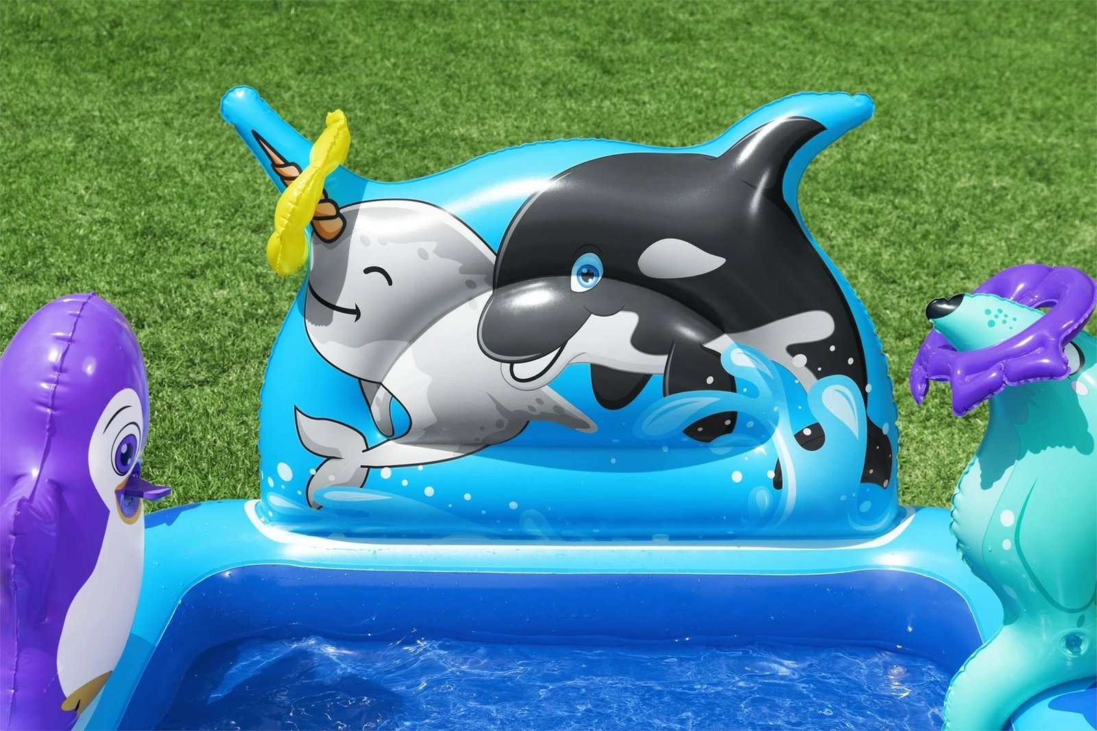 Qendër loje uji e fryrë për fëmijë Bestway Polar Pals, 1.34 m x 1.31 m x 73 cm, Blu