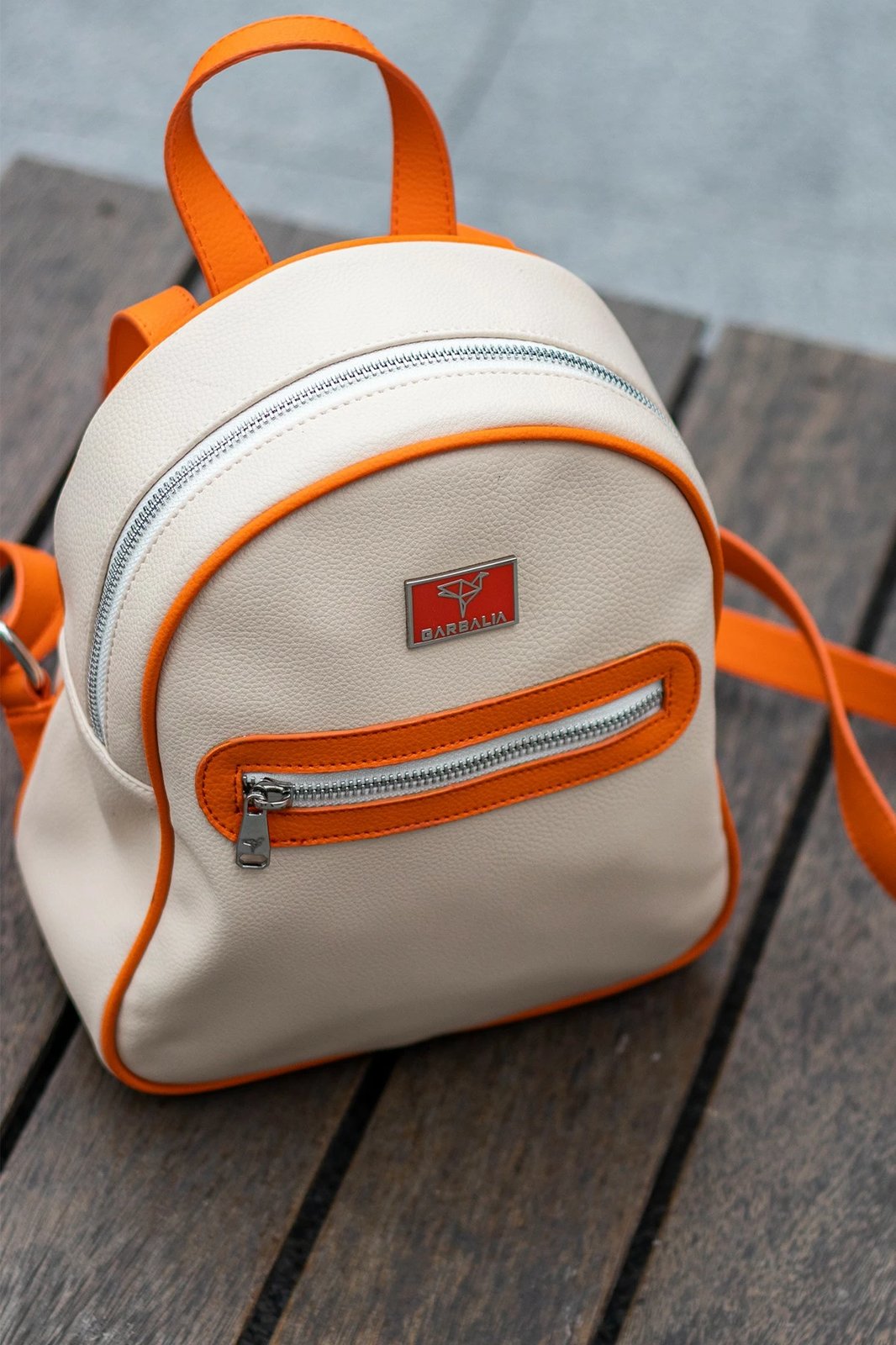 Çantë shpine Oslo, Zoozie Bags, bezhë-portokalli