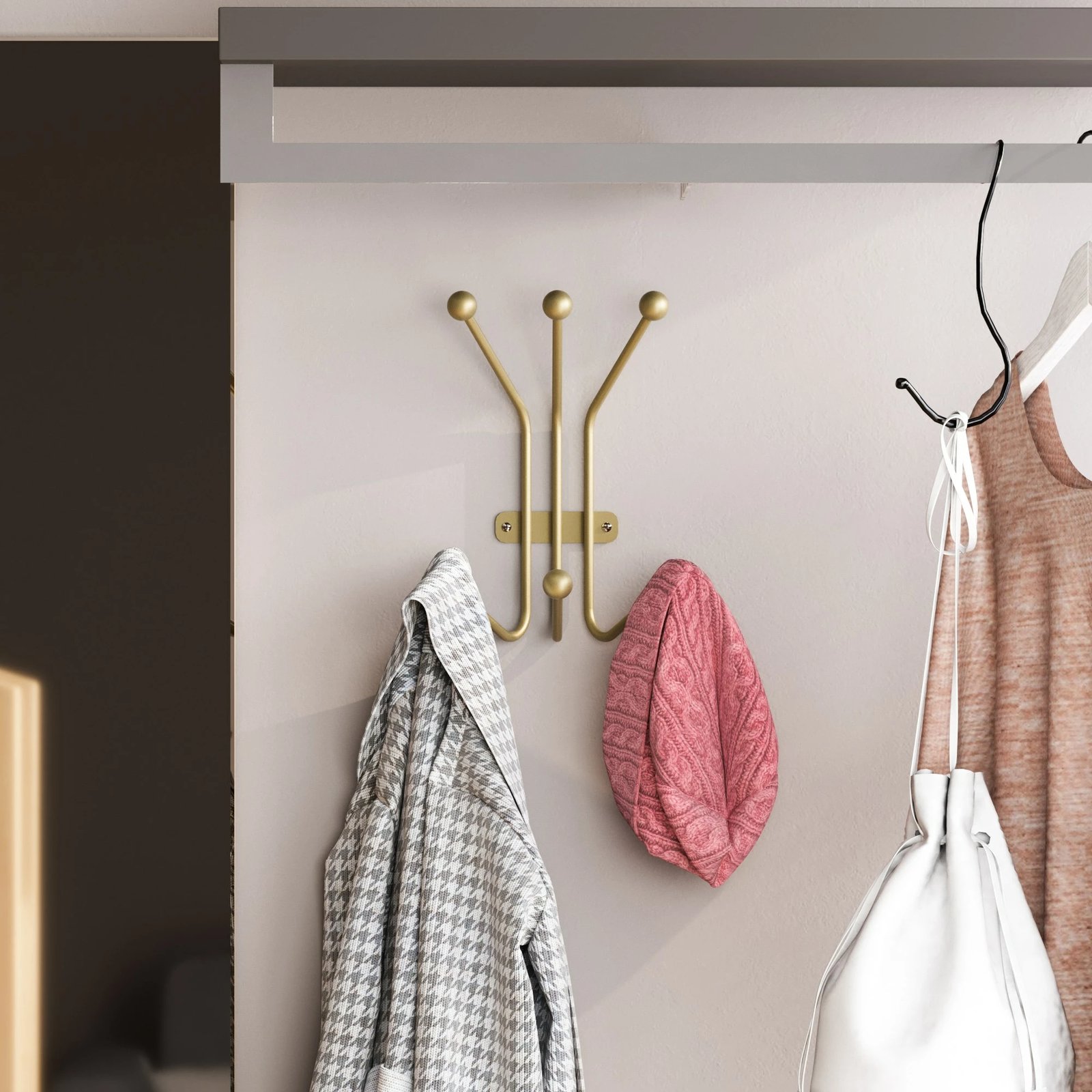 Varëse muri metalike, ngjyrë ari, Wallity Ant-A