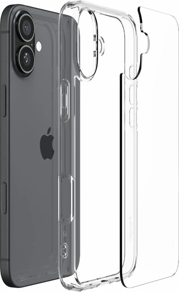 Mbështjellës Spigen Ultra Hybrid për iPhone 16 Plus, Transparent