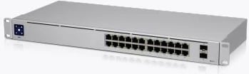 Switch i menaxhuar UBIQUITI UniFi USW-24-EU, 24x1GbE, 2xSFP, rack, argjendtë